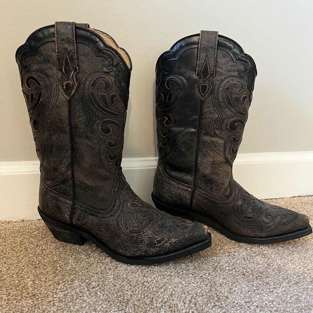 Black Western Cowboy Boots